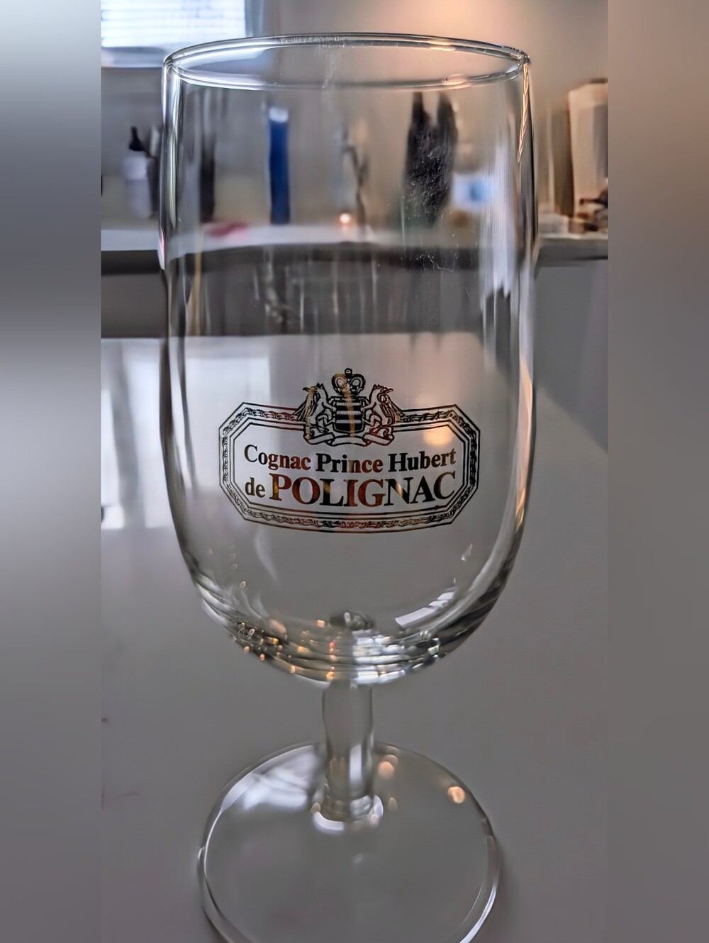 Polignac Cognac Branded Clear Glass